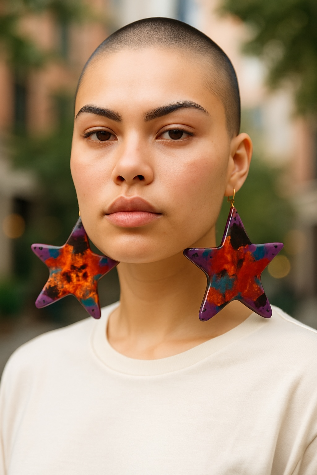 Star earrings