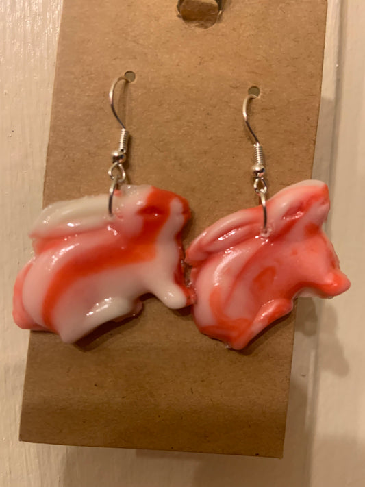 Rabbits inspired earrings