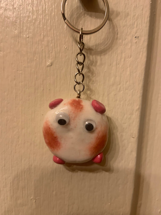 Air dry clay key charm