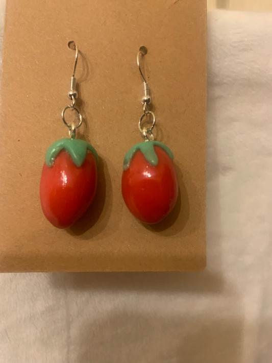 Apple inspired earrings